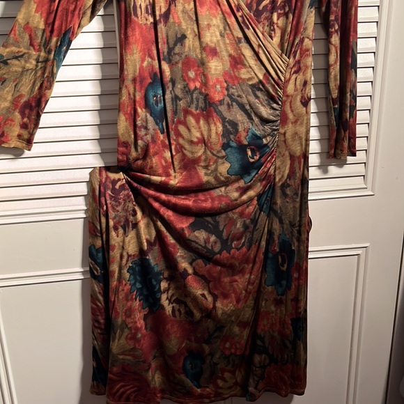 Dress, Ralph Lauren Low Cut Slinky Bling W a Swag 
Size 6! Night Out in the city - Picture 3 of 6